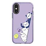 For iPhone X / XS Simple Illustration Pattern Full Coverage Phone Case(Summer Panda B)