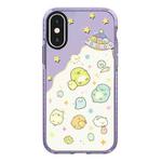 For iPhone X / XS Simple Illustration Pattern Full Coverage Phone Case(Corner Creature A)