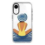 For iPhone XR Simple Illustration Pattern Full Coverage Phone Case(Summer Label A)