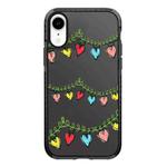 For iPhone XR Simple Illustration Pattern Full Coverage Phone Case(Christmas Tree B)