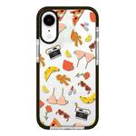 For iPhone XR Simple Illustration Pattern Full Coverage Phone Case(Summer Label C)