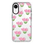 For iPhone XR Simple Illustration Pattern Full Coverage Phone Case(Smiley Flower A)