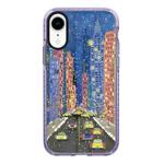 For iPhone XR Simple Illustration Pattern Full Coverage Phone Case(Earlysnow C)