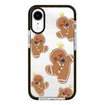 For iPhone XR Simple Illustration Pattern Full Coverage Phone Case(Gingerbread Man)