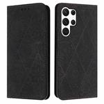 For Samsung Galaxy S25 Ultra 5G Ethnic Embossed Adsorption Leather Phone Case(Black)