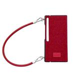 For Huawei Mate Xs 2 Comfortable Short Plush Full Coverage Phone Case with Wrist Strap(Red)