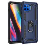 For Motorola Moto G 5G Plus Shockproof TPU + PC Protective Case with 360 Degree Rotating Holder(Blue)