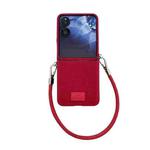 For Xiaomi Mix Flip Comfortable Short Plush Full Coverage Phone Case(Red)