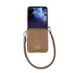 For Xiaomi Mix Flip Comfortable Short Plush Full Coverage Phone Case(Brown)