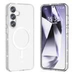 For Samsung Galaxy S25 5G Terminator MagSafe Magnetic Phone Case(Glitter White)