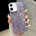 For iPhone 11 Mosaic Diamond Texture PC Hybrid TPU Phone Case(Purple)