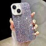 For iPhone 13 Mosaic Diamond Texture PC Hybrid TPU Phone Case(Purple)