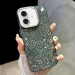 For iPhone 16 Plus Mosaic Diamond Texture PC Hybrid TPU Phone Case(Green)