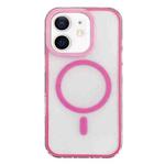 For iPhone 12 Frosted MagSafe PC Phone Case(Rose Red)