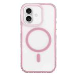 For iPhone 16 Frosted MagSafe PC Phone Case(Pink)