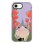 For iPhone 7 / 8 / SE 2020 2022 Simple Illustration Pattern Full Coverage Phone Case(Smiling Shark A)