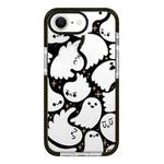For iPhone 7 / 8 / SE 2020 2022 Simple Illustration Pattern Full Coverage Phone Case(Ghost B)