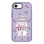 For iPhone 7 / 8 / SE 2020 2022 Simple Illustration Pattern Full Coverage Phone Case(Rabbit B)