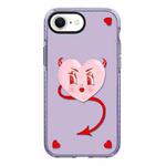 For iPhone 7 / 8 / SE 2020 2022 Simple Illustration Pattern Full Coverage Phone Case(Pink Heart)