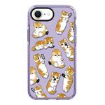 For iPhone 7 / 8 / SE 2020 2022 Simple Illustration Pattern Full Coverage Phone Case(Weight Loss Cat C)