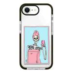 For iPhone 7 / 8 / SE 2020 2022 Simple Illustration Pattern Full Coverage Phone Case(Skull A)