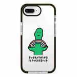 For iPhone 7 Plus / 8 Plus Simple Illustration Pattern Full Coverage Phone Case(Green Dinosaur A)