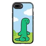 For iPhone 7 Plus / 8 Plus Simple Illustration Pattern Full Coverage Phone Case(Green Dinosaur C)