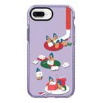 For iPhone 7 Plus / 8 Plus Simple Illustration Pattern Full Coverage Phone Case(Marshmallow Bear C)