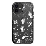 For iPhone 11 Simple Illustration Pattern Full Coverage Phone Case(Cosmic Eye B)