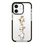 For iPhone 11 Simple Illustration Pattern Full Coverage Phone Case(Weight Loss Cat A)