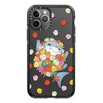 For iPhone 11 Pro Max Simple Illustration Pattern Full Coverage Phone Case(Smiling Shark C)