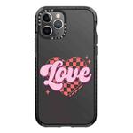 For iPhone 11 Pro Max Simple Illustration Pattern Full Coverage Phone Case(Love Words B)