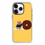For iPhone 11 Pro Max Simple Illustration Pattern Full Coverage Phone Case(Marshmallow Bear B)