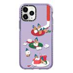 For iPhone 11 Pro Max Simple Illustration Pattern Full Coverage Phone Case(Marshmallow Bear C)