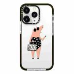 For iPhone 11 Pro Max Simple Illustration Pattern Full Coverage Phone Case(Piglet)