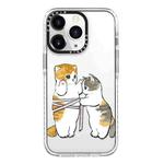For iPhone 11 Pro Max Simple Illustration Pattern Full Coverage Phone Case(Weight Loss Cat B)