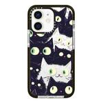 For iPhone 12 mini Simple Illustration Pattern Full Coverage Phone Case(Cat)