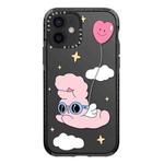 For iPhone 12 mini Simple Illustration Pattern Full Coverage Phone Case(Rabbit C)