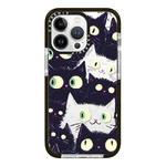 For iPhone 12 Pro Simple Illustration Pattern Full Coverage Phone Case(Cat)