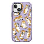 For iPhone 13 Simple Illustration Pattern Full Coverage Phone Case(Weight Loss Cat C)