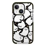 For iPhone 13 mini Simple Illustration Pattern Full Coverage Phone Case(Ghost B)