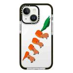 For iPhone 13 mini Simple Illustration Pattern Full Coverage Phone Case(Marshmallow Bear A)