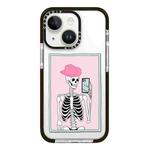 For iPhone 13 mini Simple Illustration Pattern Full Coverage Phone Case(Skull B)