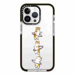 For iPhone 14 Pro Max Simple Illustration Pattern Full Coverage Phone Case(Weight Loss Cat A)