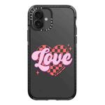 For iPhone 16 Simple Illustration Pattern Full Coverage Phone Case(Love Words B)