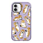 For iPhone 16 Simple Illustration Pattern Full Coverage Phone Case(Weight Loss Cat C)