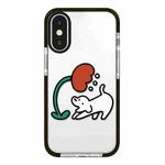 For iPhone X / XS Simple Illustration Pattern Full Coverage Phone Case(Puppy A)