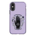 For iPhone X / XS Simple Illustration Pattern Full Coverage Phone Case(Cosmic Eye A)