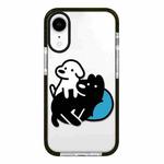 For iPhone XR Simple Illustration Pattern Full Coverage Phone Case(Puppy B)