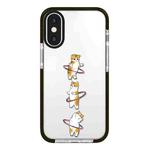 For iPhone XS Max Simple Illustration Pattern Full Coverage Phone Case(Weight Loss Cat A)